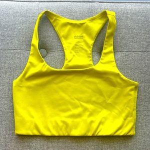 Girlfriend Collective Paloma Sports Bra - Small, Neon Yellow
